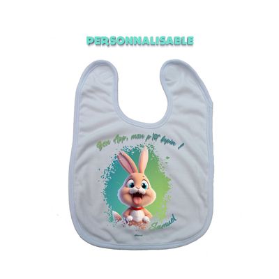 Bavoir "Mon p’tit Lapin" - Parce que Bébé a Aussi Un Appétit pour les Sourires ! ?