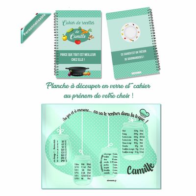 Au fur et à mesure, ça va te rentrer dans la toque ! Planche à découper personnalisable Atomania en verre trempé accompagné de son cahier de recettes ! Au fur et à mesure, ça va te rentrer dans la toque ! Planche à découper personnalisable Atomania en verre trempé accompagné de son cahier de recettes !