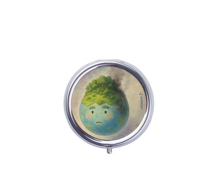 ? Porte-clés Cendrier de Poche – "La Terre en Péril" ??