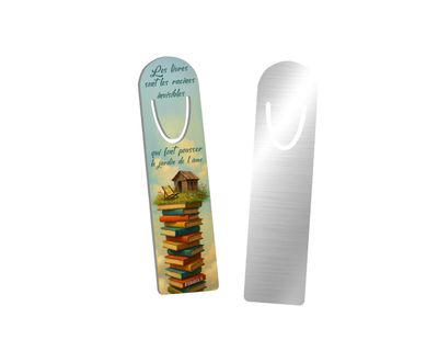 ?✨ Marque-pages "Le Jardin de l'Âme" – Aluminium – Fabrication artisanale