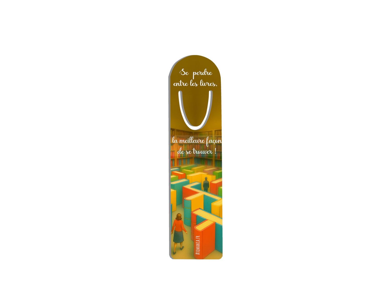 ?✨ Marque-pages "Se perdre entre les livres" – Un labyrinthe littéraire plein de poésie