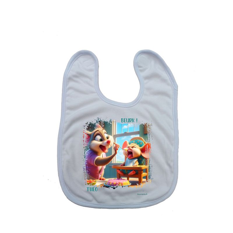 Bavoir Personnalisable "Beurk !" – Un Repas Plein de Sourires et de Tendresse ! ?