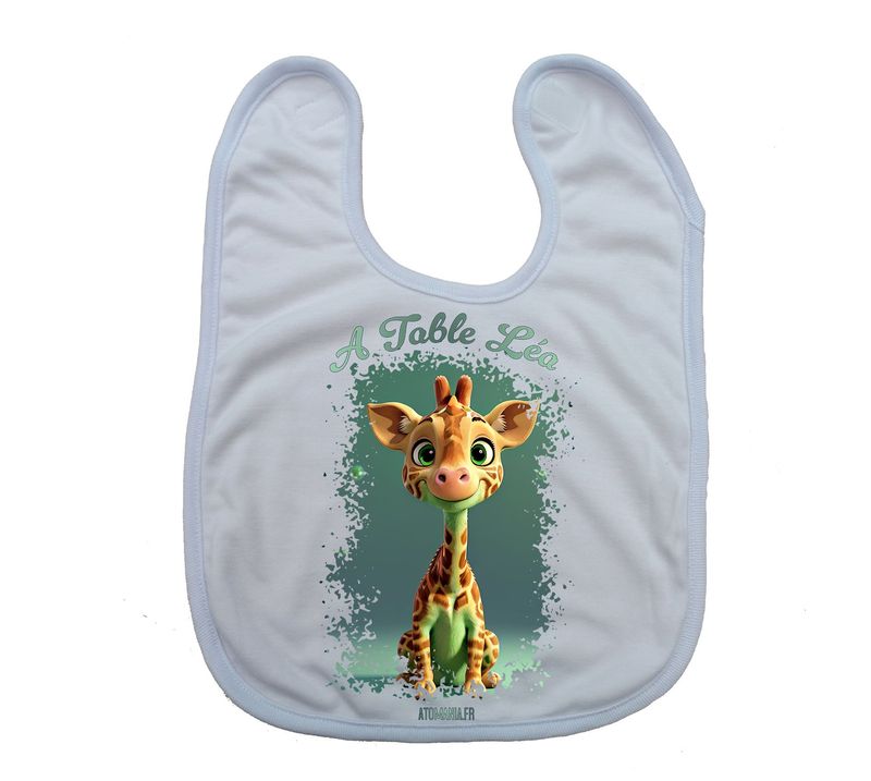 Bavoir Personnalisé "Girafe" – Un Sourire De Bébé À Chaque Repas ! ?