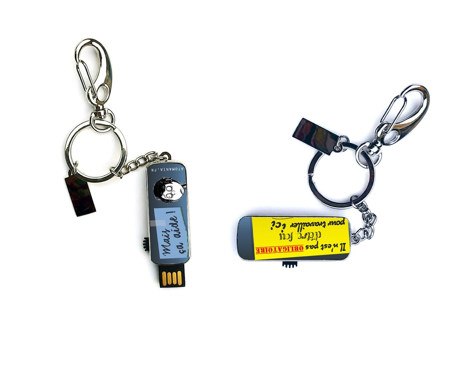 ? Clé USB Porte-clé 16 Go – « Il n’est pas nécessaire d’être fou pour travailler ici, mais ça aide ! » ?