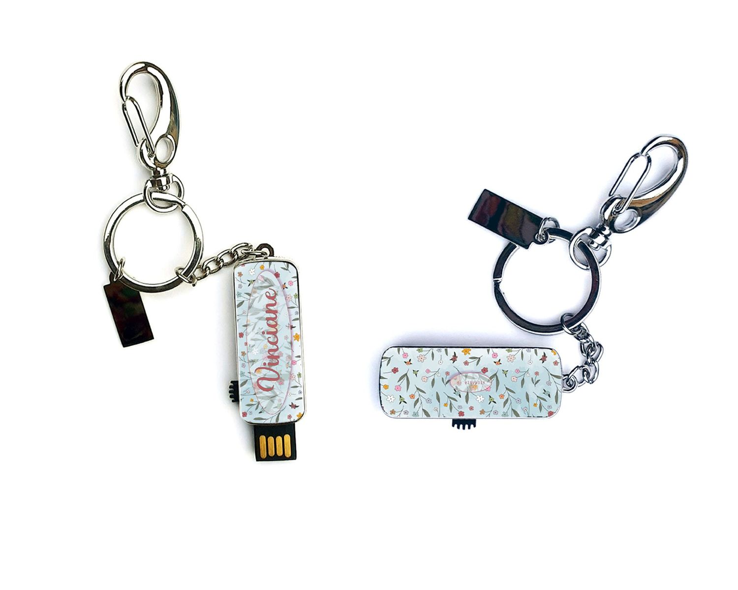? Clé USB Fleurs personnalisable – 16 Go ?