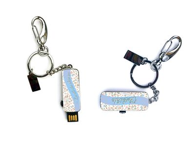 ? Clé USB personnalisable – La clé des champs (Bleu) ?