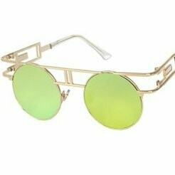 Colored gold frame sunglasses