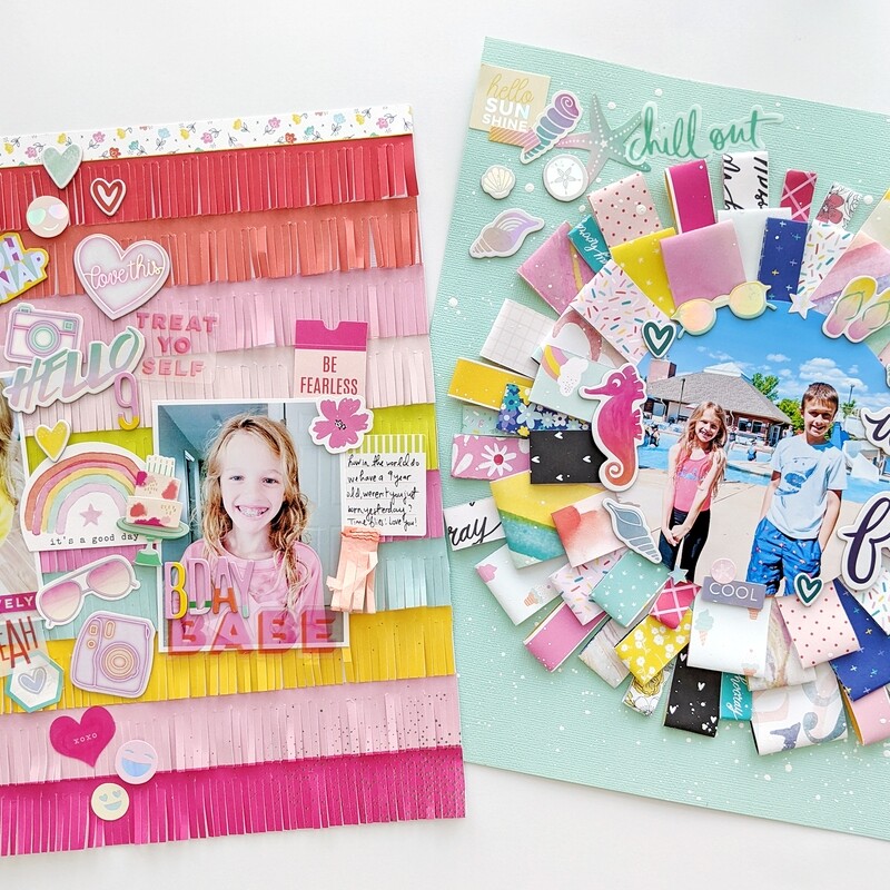 Layouts Virtual Class: Fringes &amp; Folded Paper Strips