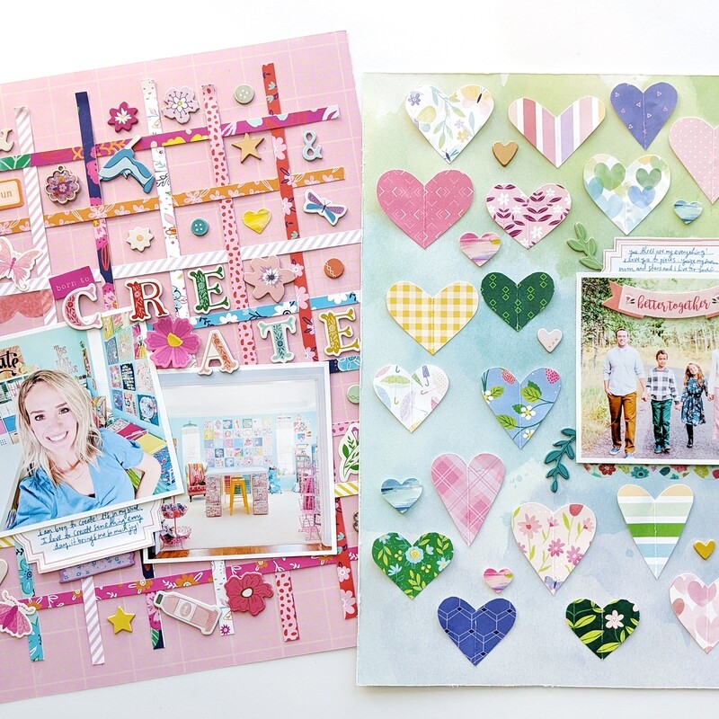 Layouts Virtual Class: Weaving &amp; Paper Hearts