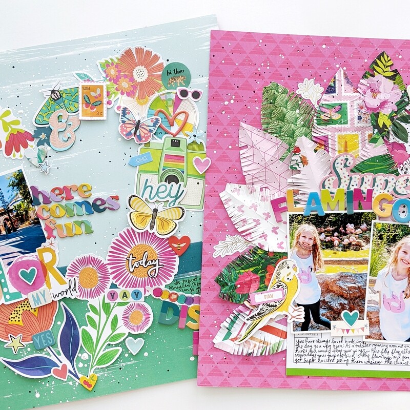 Layouts Virtual Class: Embellishment Heart &amp; Paper Feathers