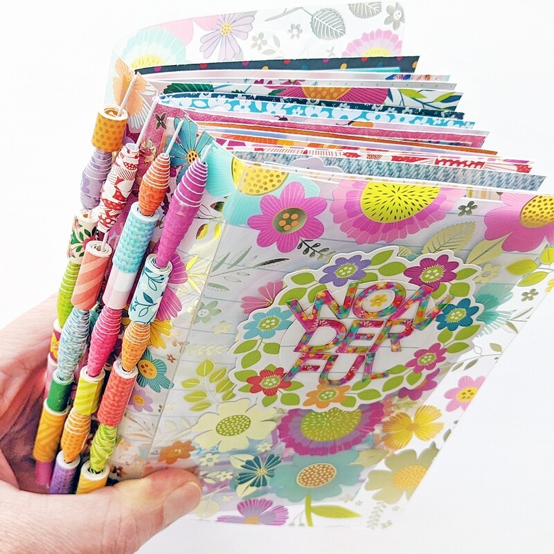 Mini Album Virtual Class: Elastic Cording &amp; Paper Beads