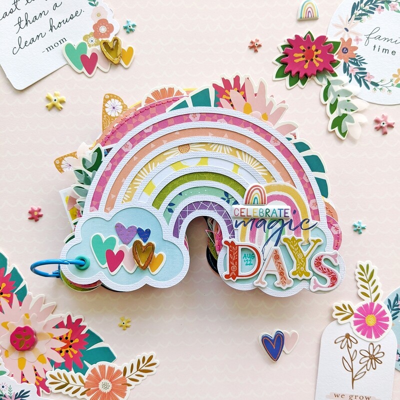 Mini Album Virtual Class: Rainbow