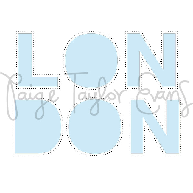 London Stitching Digital Cut File