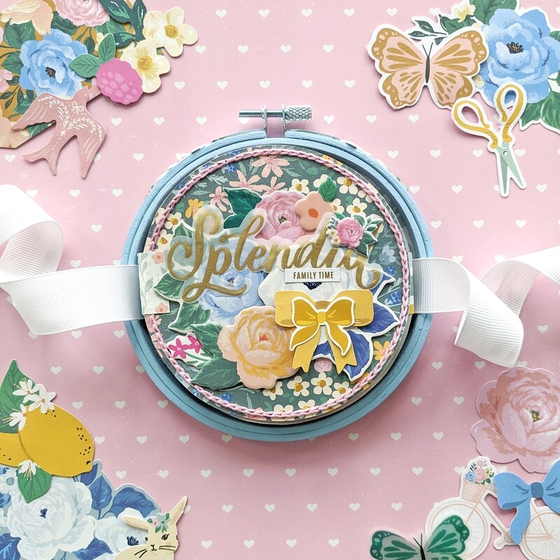 Mini Album Virtual Class: Embroidery Hoop