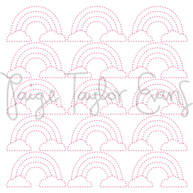 Rainbows for Stitching Digital Cut File