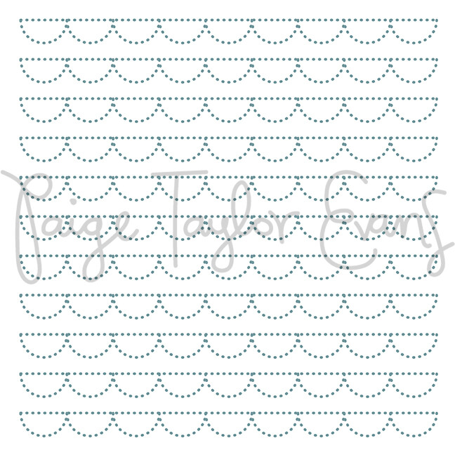 Scalloped Borders for Stitching Digital Cut File