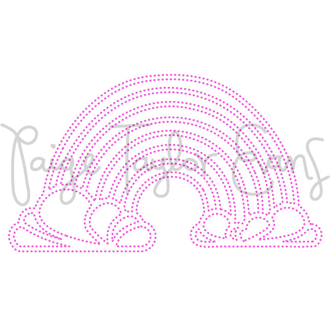 Rainbow for Stitching Digital Cut File