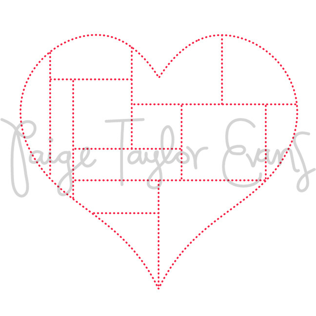 Heart for Stitching Digital Cut File
