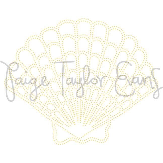 Seashell for Stitching Digital Cut File