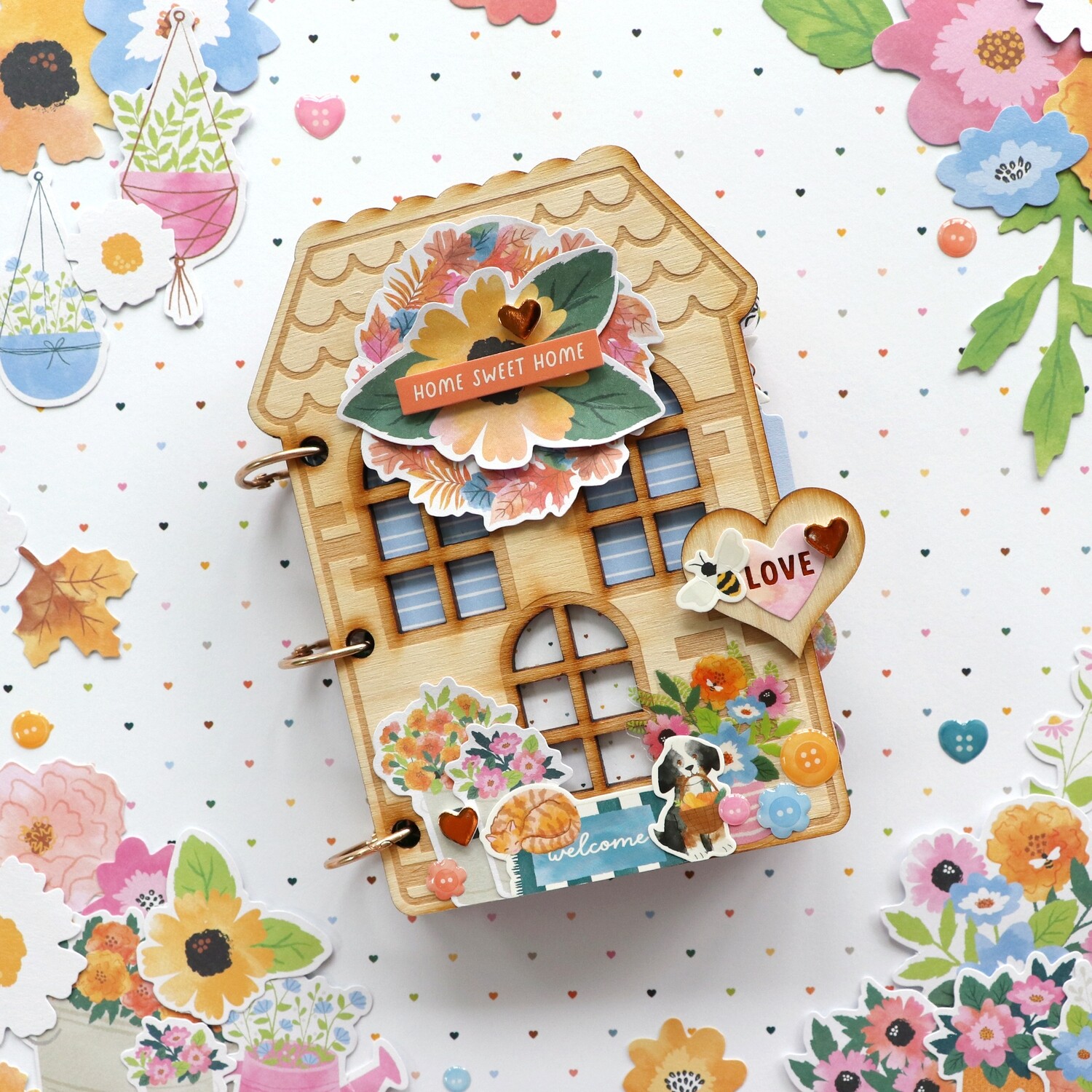 Mini Album Virtual Class: Wooden House