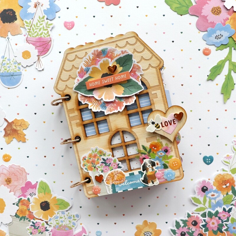 Mini Album Virtual Class: Wooden House