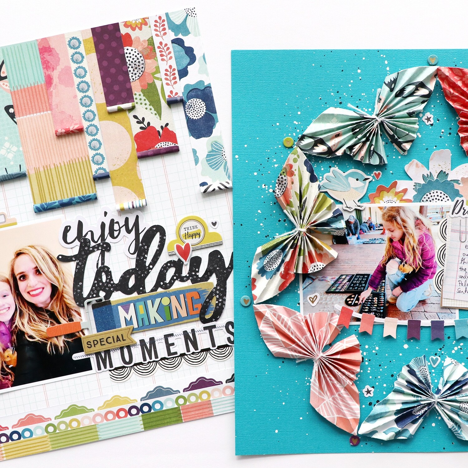 Layouts Virtual Class: Rolled Paper &amp; Accordion Fold Butterflies