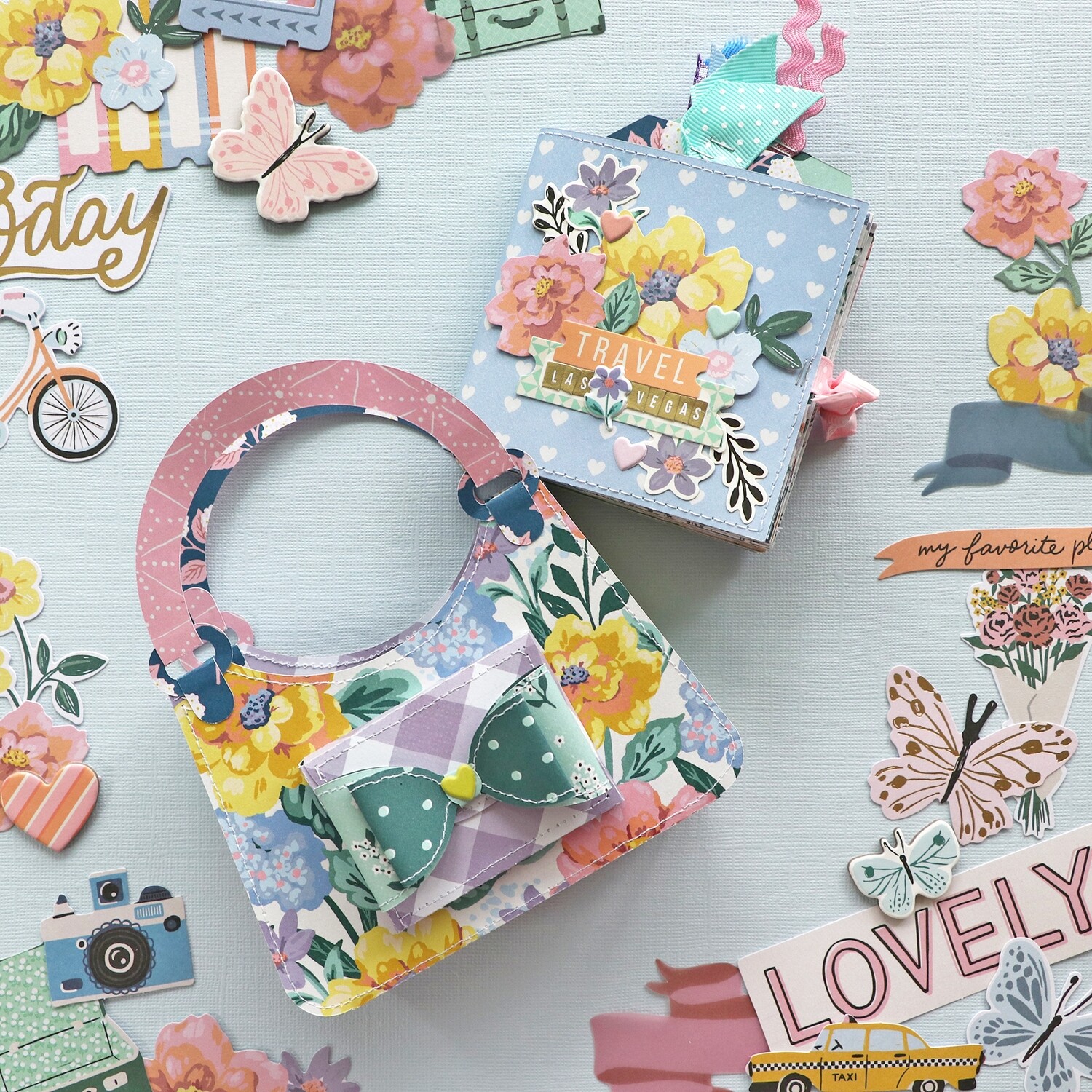 Mini Album Virtual Class: Purse with a Folded Squares Album