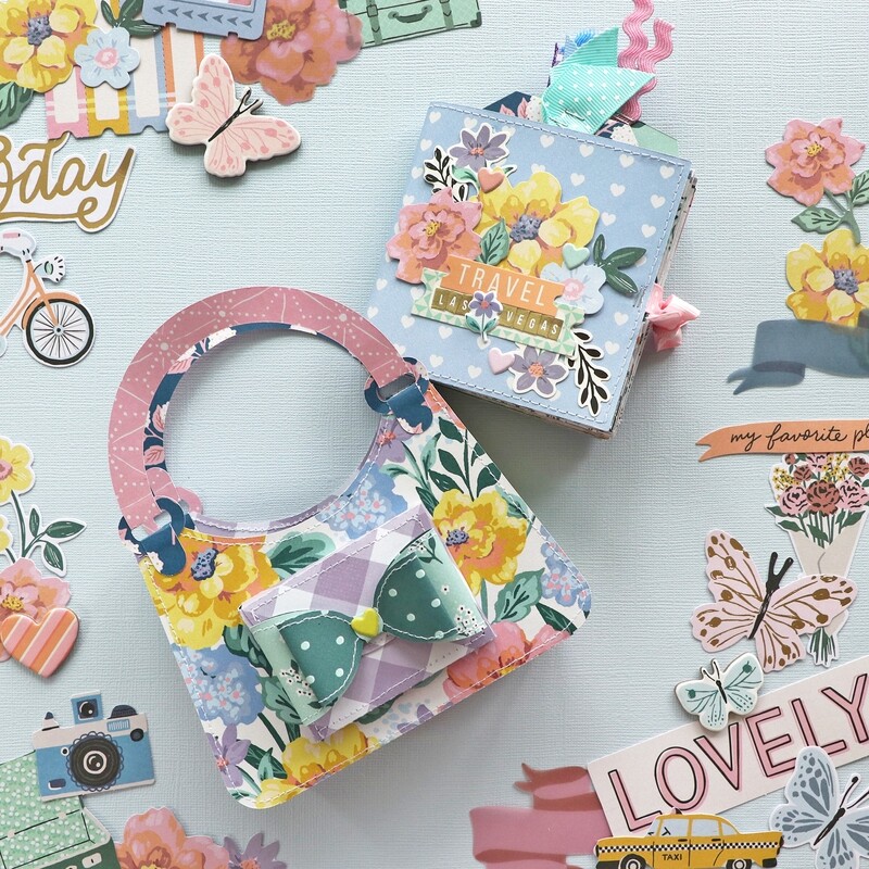 Mini Album Virtual Class: Purse with a Folded Squares Album