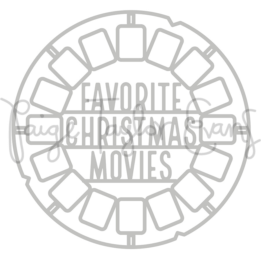 Movie Reel Digital Cut File