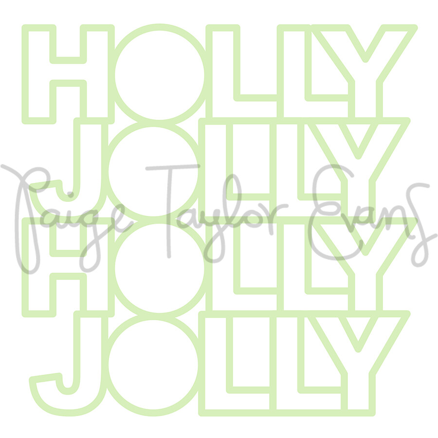 Holly Jolly Digital Cut File