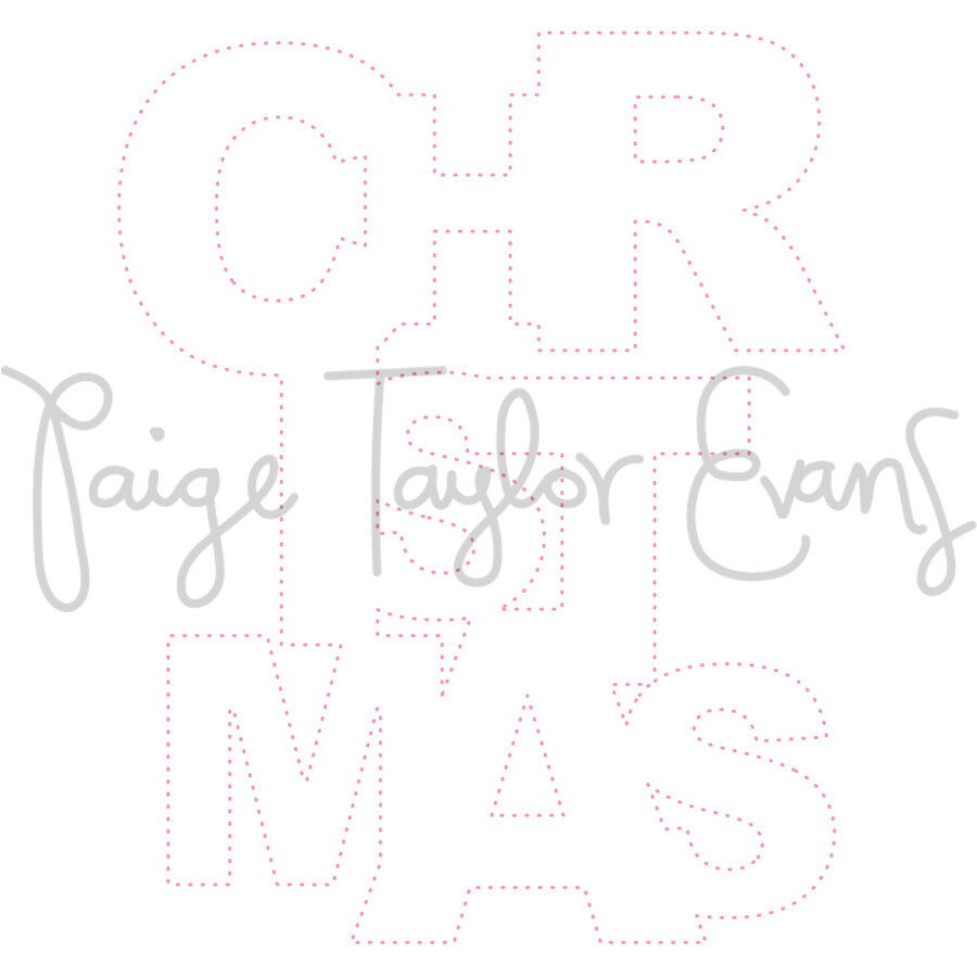 Christmas for Stitching Digital Cut File