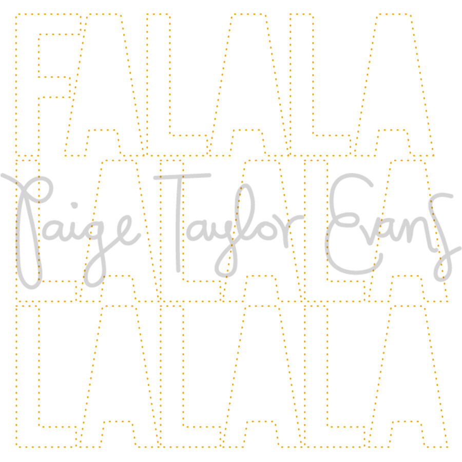 Fa La La for Stitching Digital Cut File