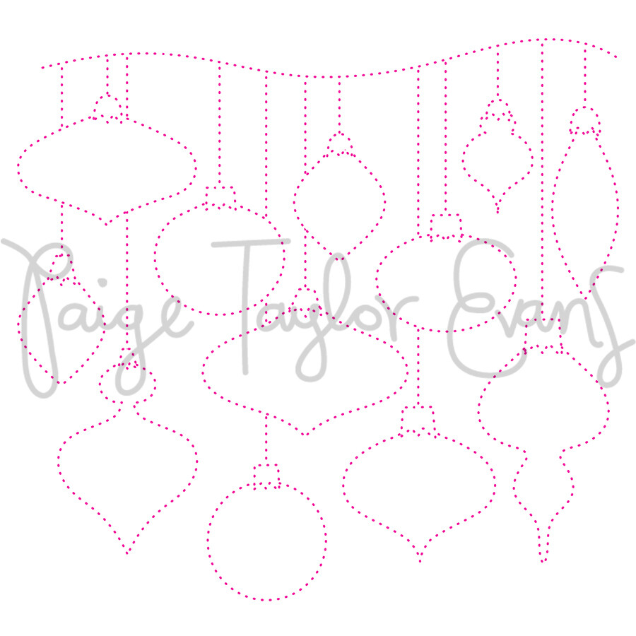 Ornaments for Stitching Digital Cut File