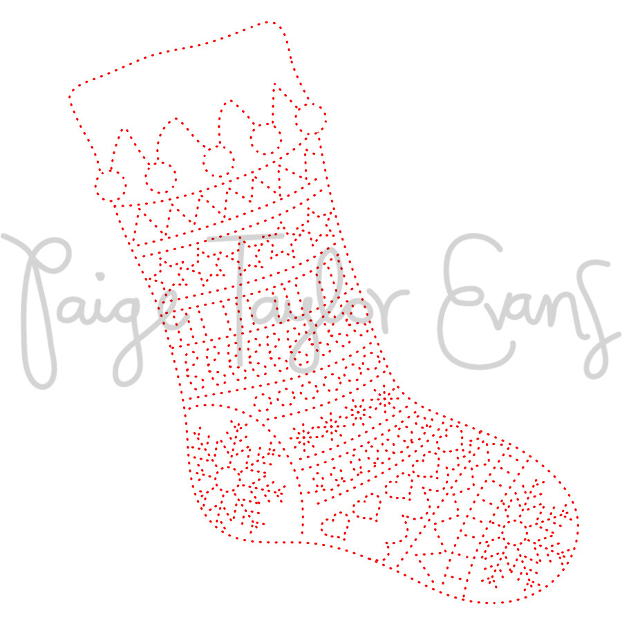 Stocking for Stitching Digital Cut File