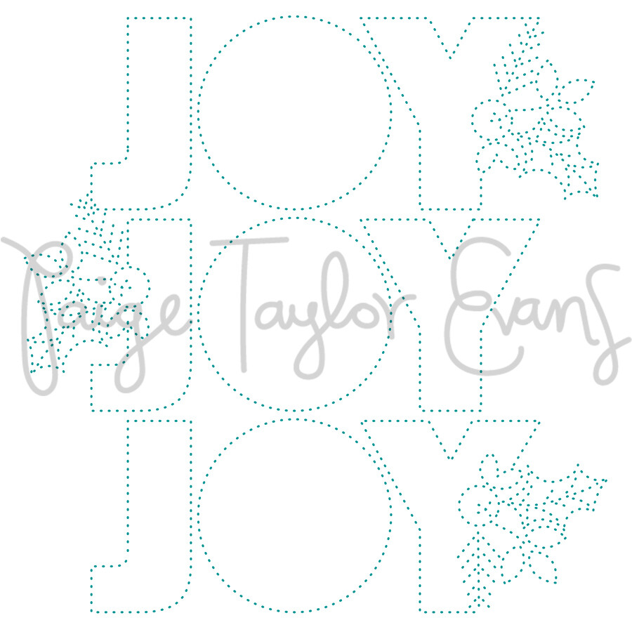 Joy Joy Joy for Stitching Digital Cut File