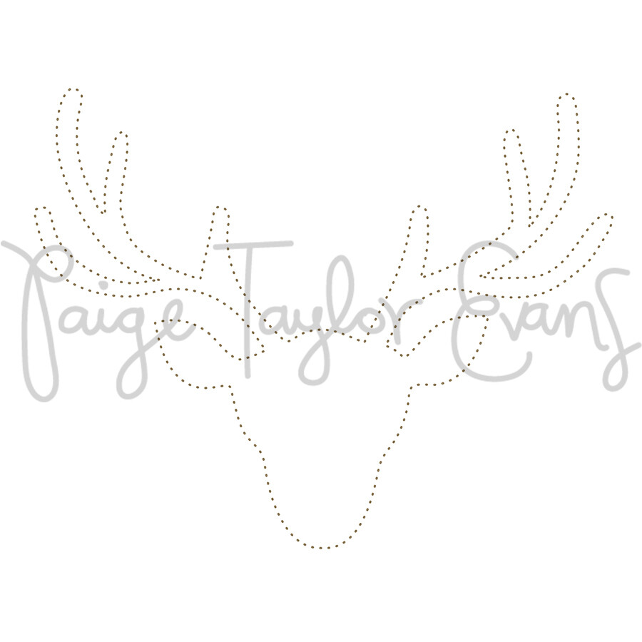 Reindeer for Stitching Digital Cut File