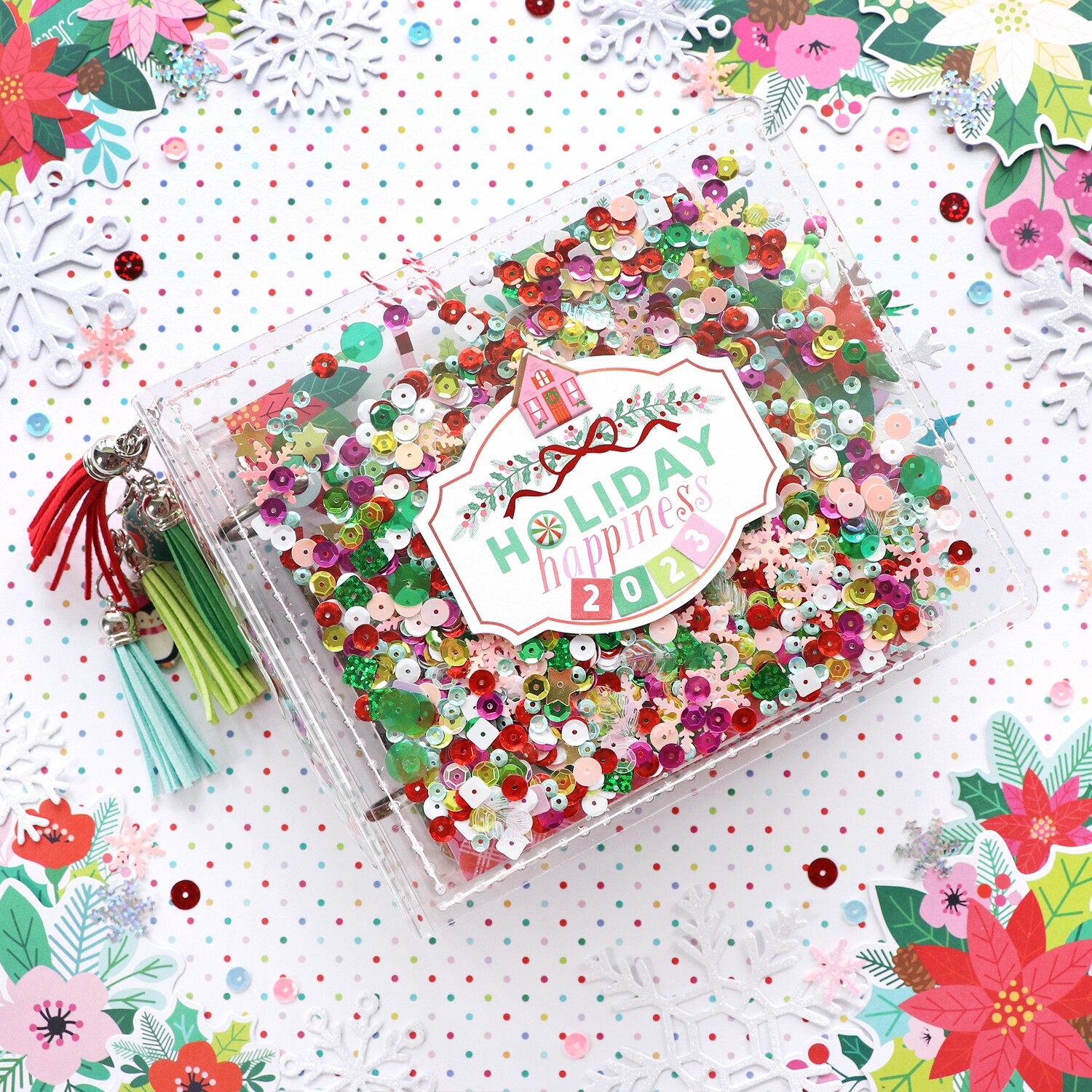 Sugarplum Wishes 4x4 Sequin Album Class PDF