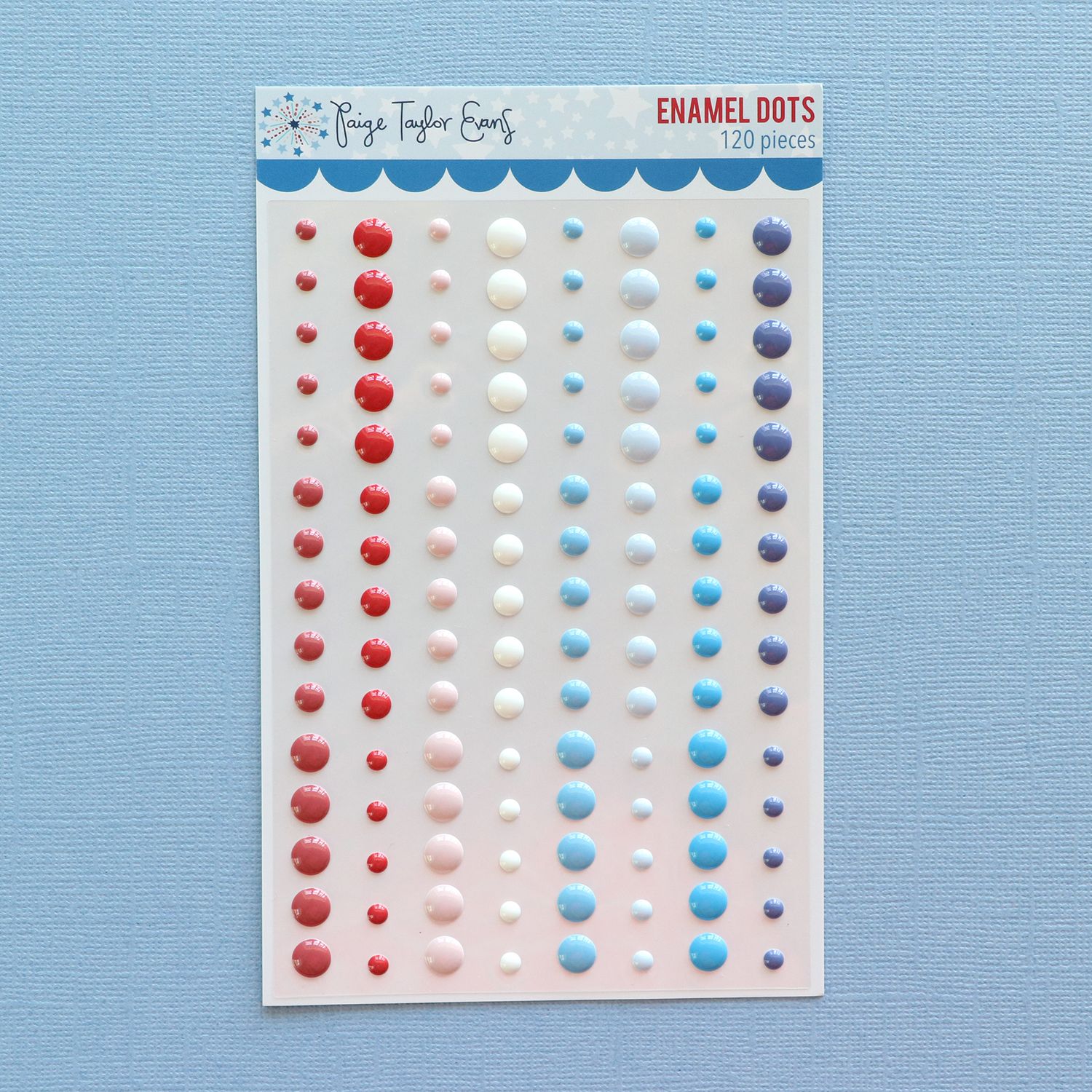 4th of July Enamel Dots