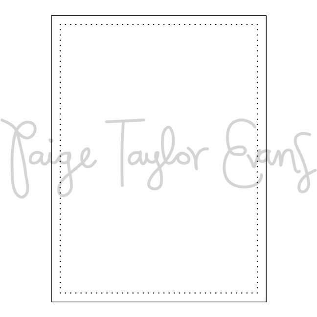 6 x 8&quot; Rectangle for Stitching Digital Cut File