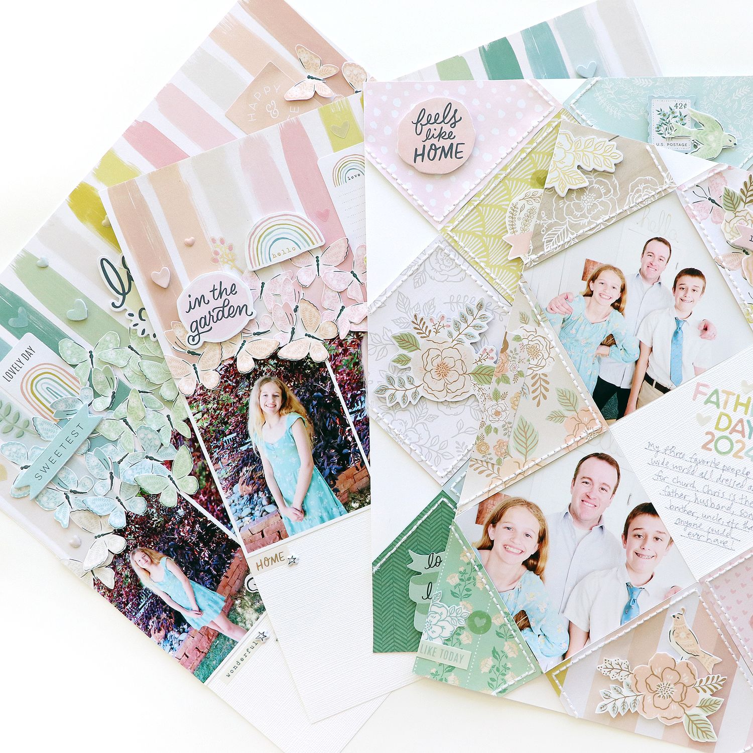 Layouts Virtual Class: Gingham Garden Double-Page Spreads