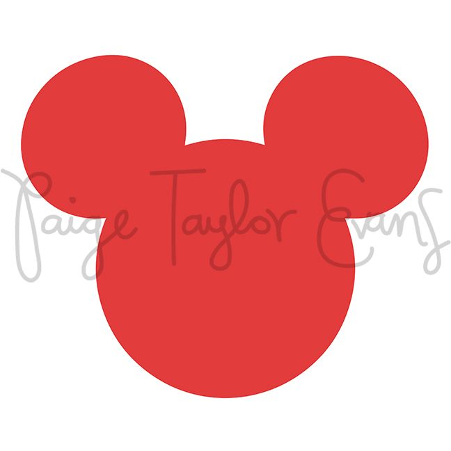 Mickey Head Digital Cut File