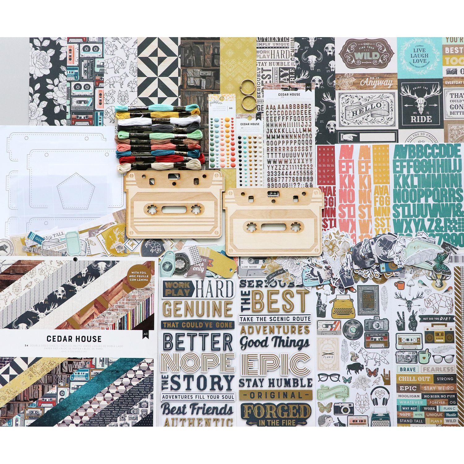 Wooden Cassette Mini Album Kit &amp; Virtual Class