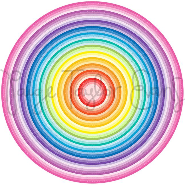 Concentric Circles for Stitching Digital Cut File