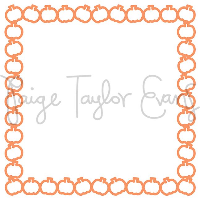 Pumpkin Frame Digital Cut File