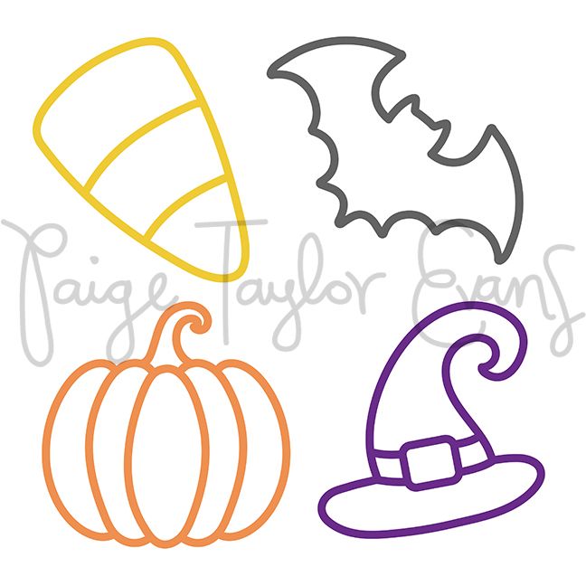 Halloween Icons Digital Cut File