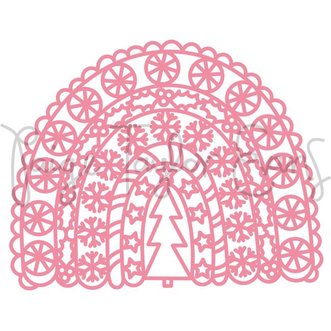 Christmas Rainbow Digital Cut File