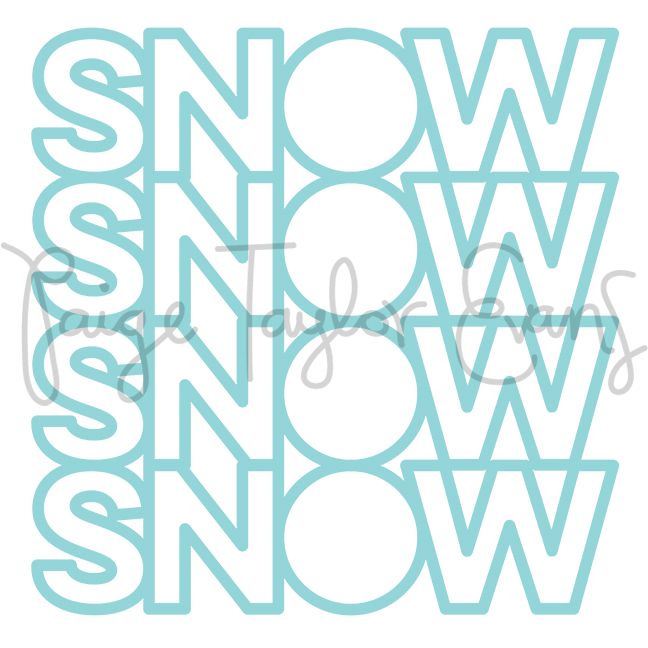 Snow Digital Cut File