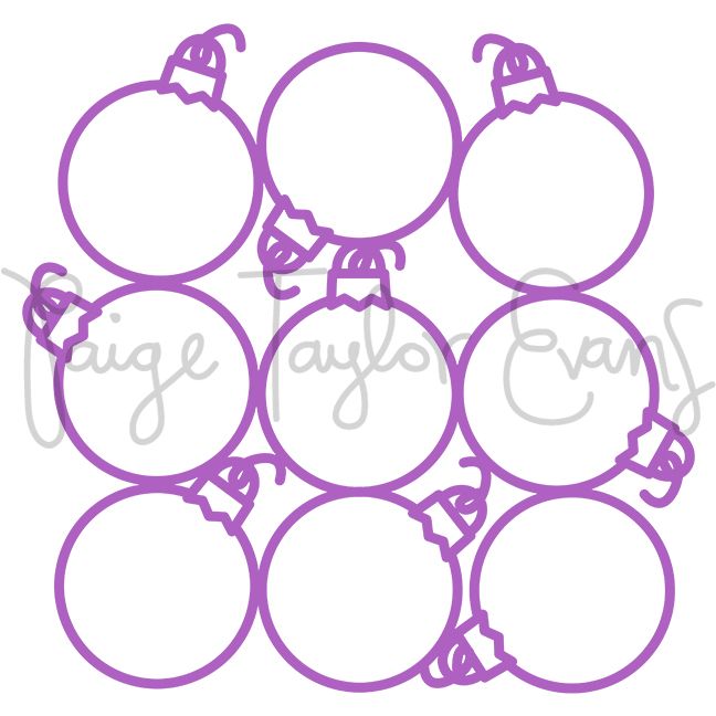 Round Ornaments Digital Cut File