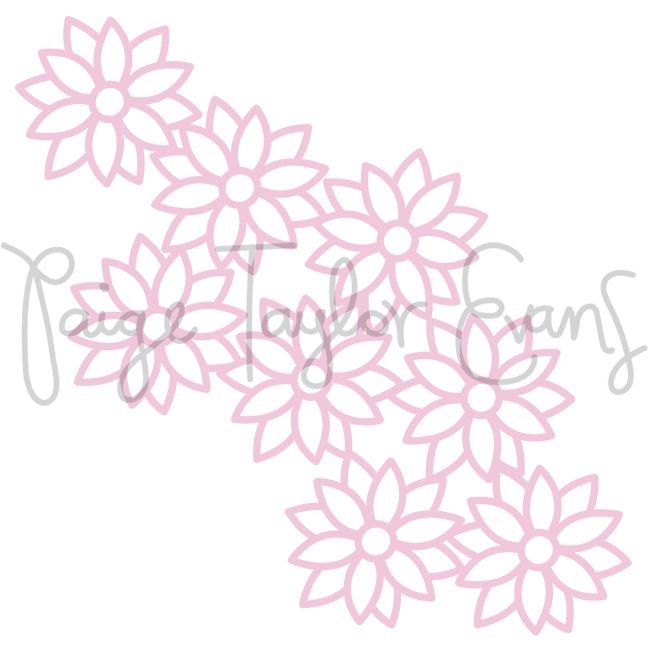Poinsettias Digital Cut File