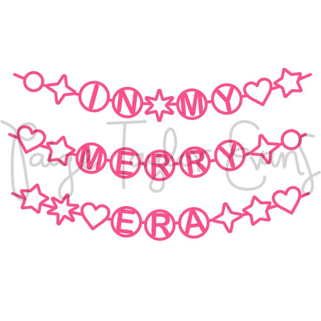 In My Merry Era Digital Cut File